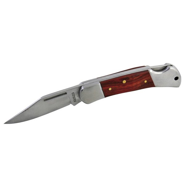 Surtek Folding Knife With Wood Handle 1 Blade 120561